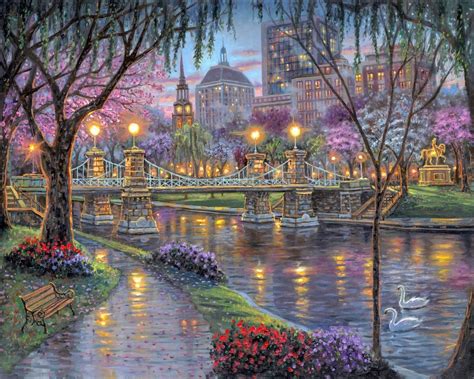 Robert Finales Newest And Most Charming Painting Of Boston Lagoon