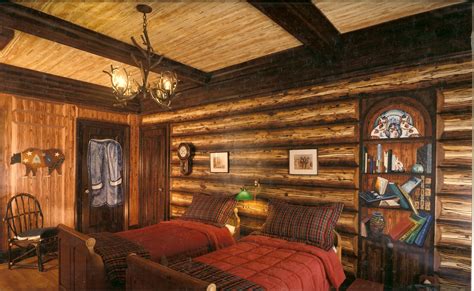 42 Faux Log Cabin Wallpaper Wallpapersafari