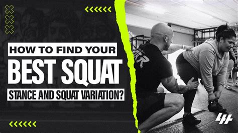 How To Find Your Best Squat Stance And Squat Variation YouTube