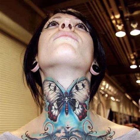 You can even go for a neck tattoo design featuring a full range of colorful flowers around the neck. 47 Gorgeous Neck Tattoos -DesignBump