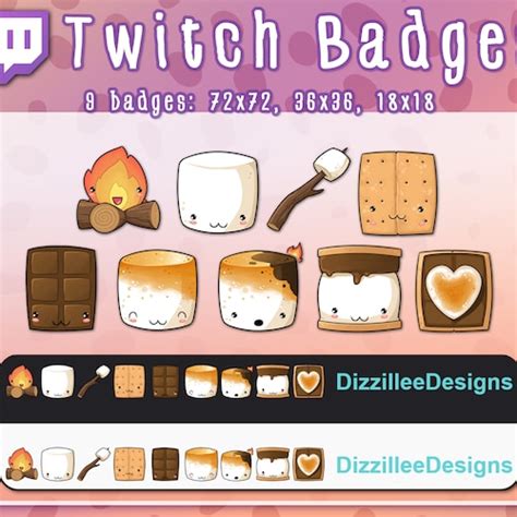 Twitch Doggos Sub Badge Emote Bit Badges Kawaii Etsy