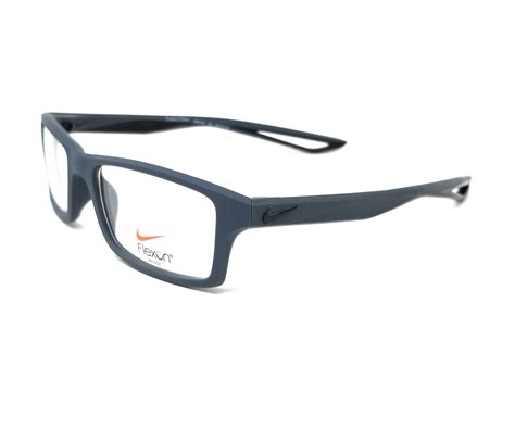 nike eyeglasses 4281 024 dark magnet grey black rectangle men s 52x16x140