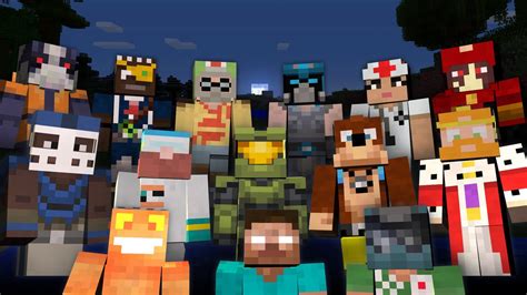 Famous Minecraft Youtubers Skins