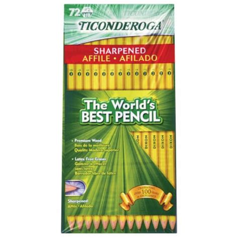 Ticonderoga® No 2 Pre Sharpened Pencils Yellow 72 Pk Pick ‘n Save
