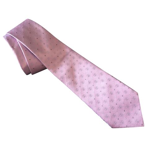 Louis Vuitton Vuitton Tie Pink Silk Ref167247 Joli Closet
