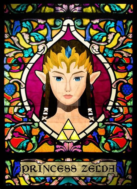 Stained Glass Zelda By Haleyhylia Rimaginarystainedglass