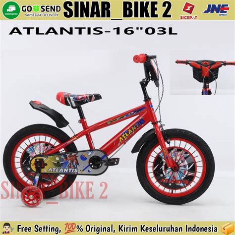 Jual Sepeda Anak Laki Laki Bmx Atlantis 03l 12 16 And 18 Inch Shopee