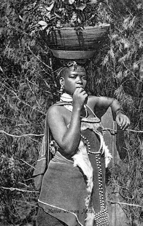 africa native woman natal vintage postcard source itm africa