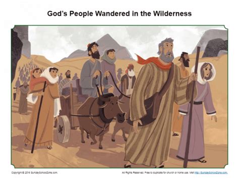 Gods People Wandered In The Wilderness Sermon Picture Childrens