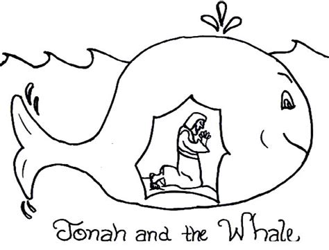 Story Of Jonah And The Whale Coloring Page Netart