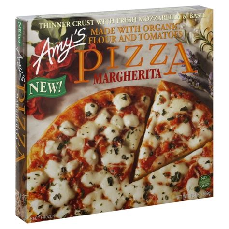 Amys Pizza Margherita Thin Crust Organic Frozen