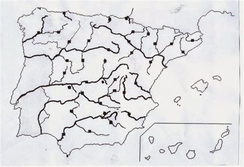 Resultado De Imagen De Mapa Fisico De España Para Rellenar Rios Mapa