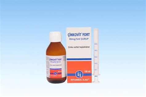 Zincfort 25 mg /5 ml şurup 100 ml. İstanbul İlaç