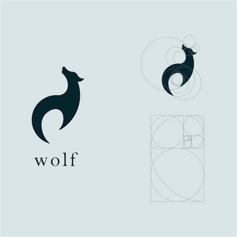 Premium Vector Geometric Wolf Logo Vector Design