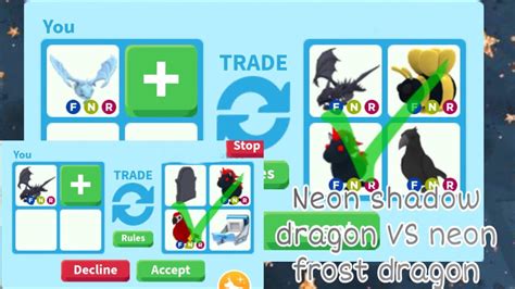 Neon Shadow Dragon Adopt Me Fasrbusters