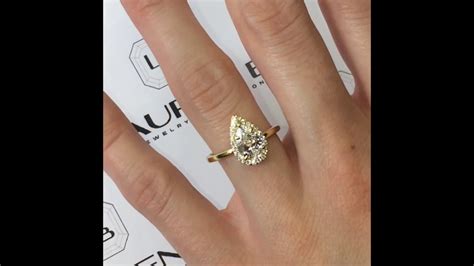 Pear shaped engagement rings feature both sharp lines and curved edges for a unique and stylish design. 1.20 ct Pear Shape Diamond Engagement Ring in Yellow Gold ...