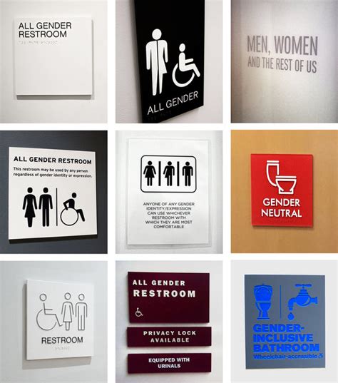 In All Gender Restrooms The Signs Reflect The Times The New York Times