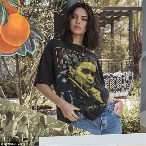 Kylie And Kendall Jenner Continue To Push Vintage T Shirts Daily Mail Online