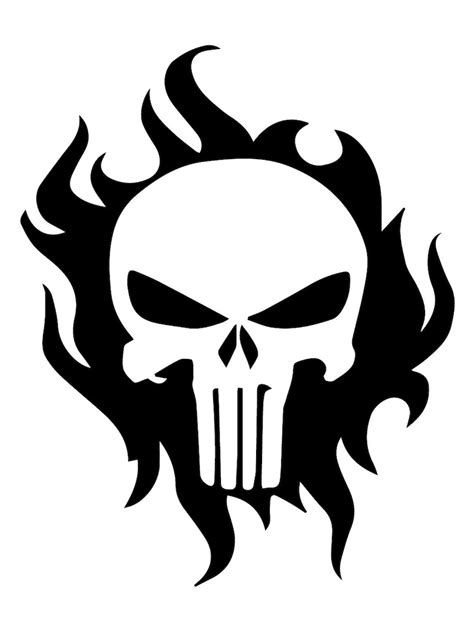 Punisher Skull Svg Bundle Punisher Svg Silhouette Skull Etsy