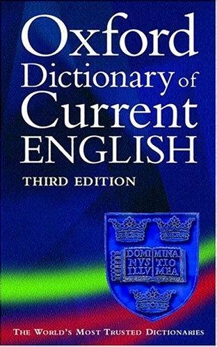 The Oxford Dictionary Of Current English 2001 Edition Open Library