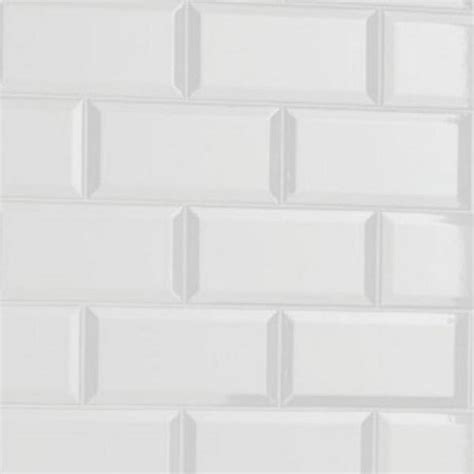 Have A Question About Abolos Frosted Elegance Glossy White Beveled
