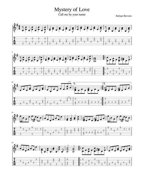 (and it's) the mystery of love how we go on and on forever (and it's) the mystery of love coming to rescue rescue me. Mystery of Love Sheet music for Guitar (Solo) | Musescore.com