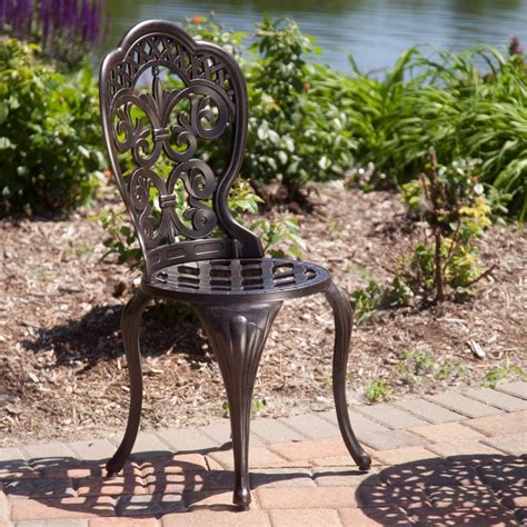 Moab pub bistro bar table with wine rack & storage shelves, wood & metal, white by pilaster designs (5) $174. 3-Piece Cast Aluminum Outdoor Bistro Set with Table and 2 ...