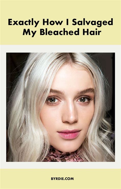 How I Salvaged My Bleached Hair After A Disaster At The Salon Bleached Hair Treatment For