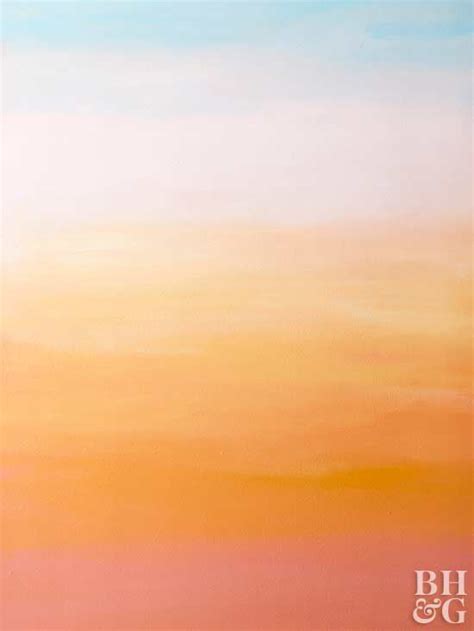 How To Paint A Sunset Inspired Wall Treatment
