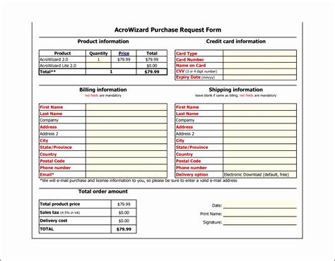 9 Purchase Request Form Template Excel Sampletemplatess