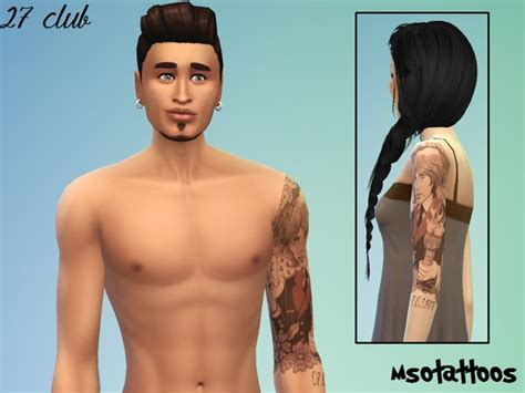 Sims 4 Male Neck Tattoo