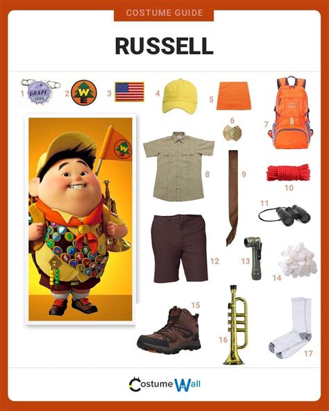 Dress Like Russell Russell Up Costume Pixar Halloween Costumes