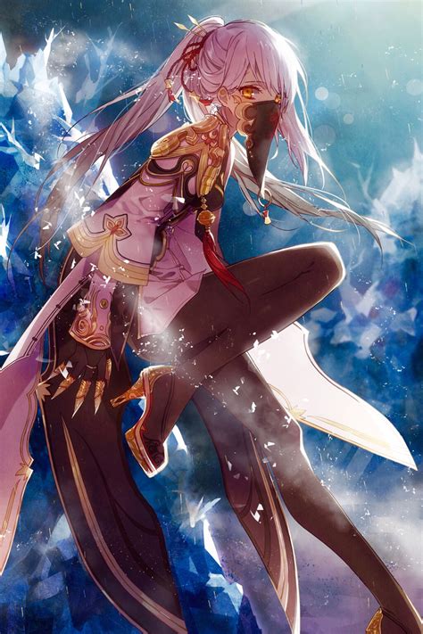 Togame is unimposing and frequently claims to be truly delicate. Anime girl with white hair and golden eyes | We Heart It ...