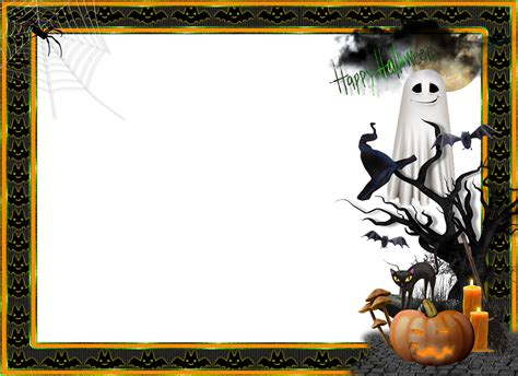 Halloween Transparent Large Photo Frame | Halloween photo frames, Halloween frames, Halloween ...