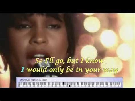 Whitney Houston I Will Always Love You Karaoke W Piano Tutorial Wmv Youtube