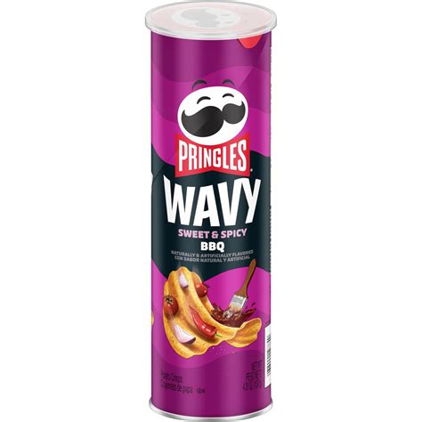 Pringles Wavy Sweet And Tangy Bbq Potato Crisps Shop Chips At H E B