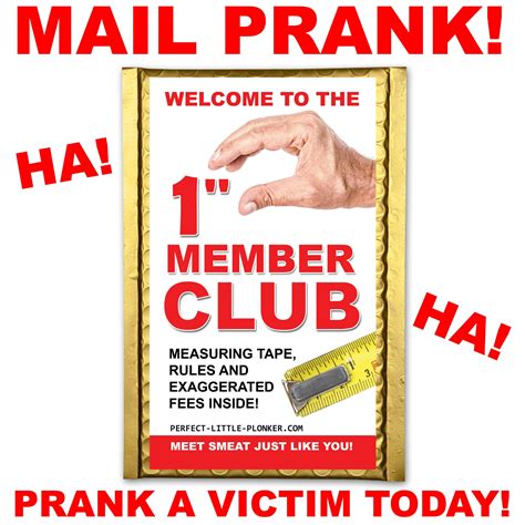 1 Member Club Embarrassing Prank Envelope Gets Mailed Directly To Your
