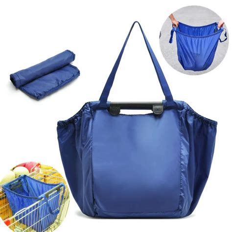 Reusable Large Capacity Folding Shopping Bag Thicken Cart Trolley
