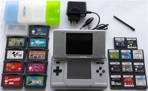 Nintendo Ds Phat Silver Console W Charger And 20 Games Catawiki