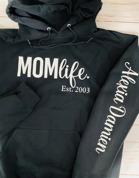 Personalized Mom Life Hoodie Etsy