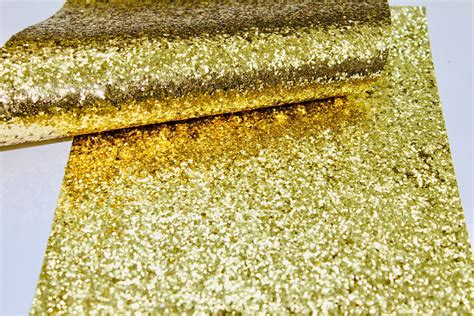 Gold Chunky Glitter Gold Glitter Glitter Fabric Material Etsy