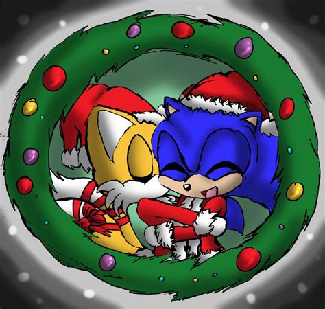 Christmas Sonic And Tails By Arcticcryptid Rsontails