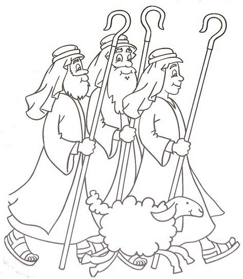Angels Visit Shepherds Coloring Pages Coloring Pages