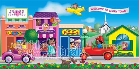 Childrens Ministry Wall Murals For Churches Preschools And Nurserys