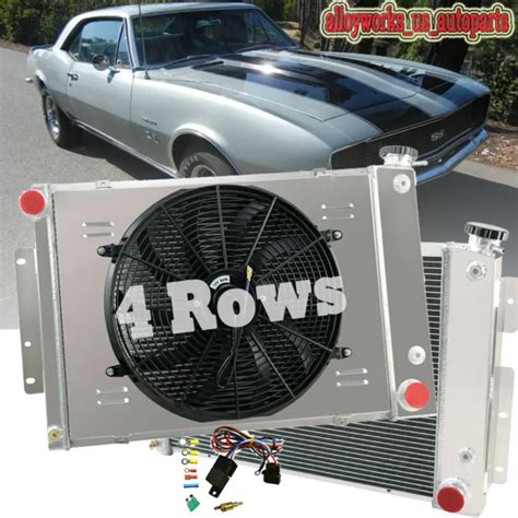 4 ROW RADIATOR Shroud Fan Kits For 67 69 Chevy Camaro Pontiac Firebird