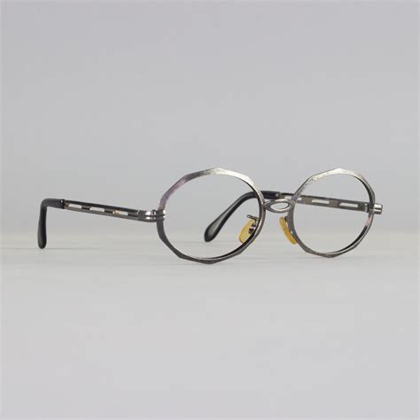Vintage Eyeglasses 1970s Oval Eyeglass Frame Black 70s Etsy