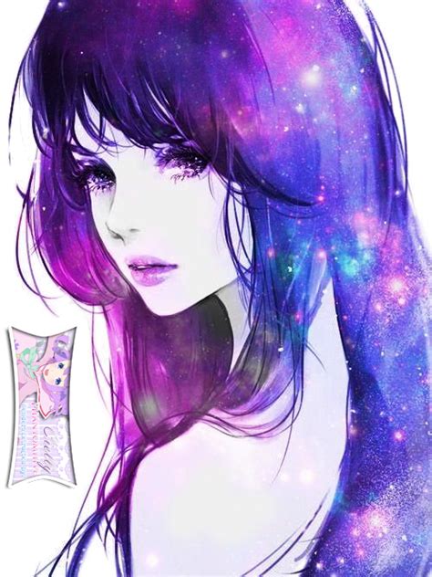 Cute Galaxy Anime Girl Extracted Bycielly By Ciellyphantomhive On