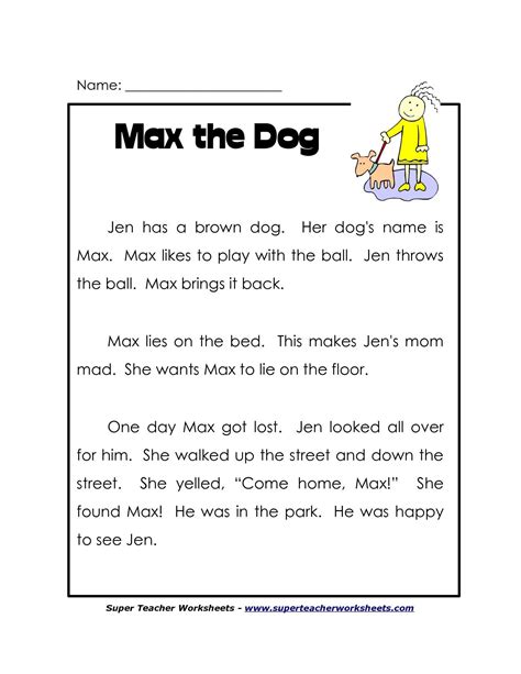 Story For 1st Graders To Read