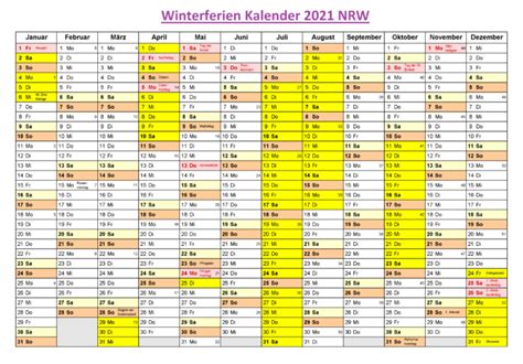 Kalender 2021 zum ausdrucken dreijahreskalender 2019 2020 2021 als. Winterferien Kalender 2021 NRW Pdf | The Beste Kalender
