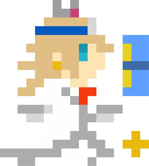Transparent 8 Bit Mario Png Doctor Mario Pixel Art Super Mario Maker